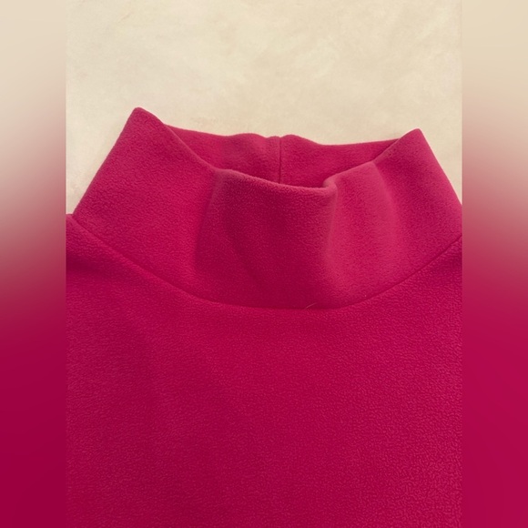 EUC! Nantucket Fleece Tunic with Cowl Neck in Berry, sz L - Picture 7 of 10